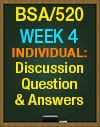 BSA/520 Week 4 Discussion Question